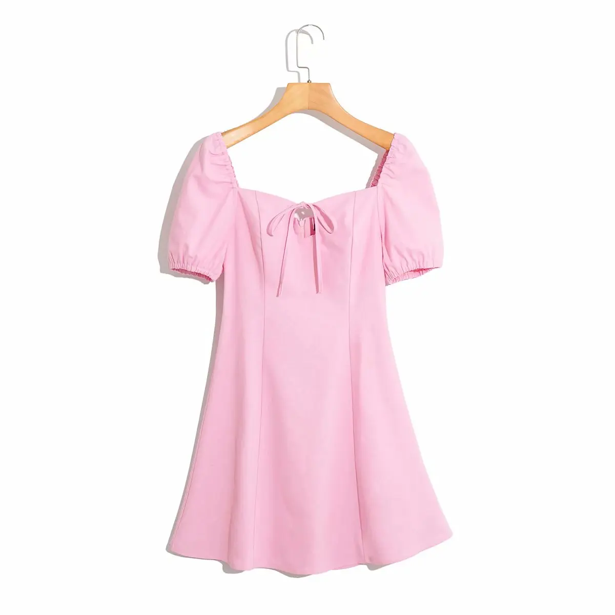 Sweet Mini Dress Women Pink Sexy Square Collar Puff Sleeve Bandage Hollow Out Party Dress Casual Soft Streetwear Dress Summer
Sweet Mini Dress Women Pink Sexy Square Collar Puff Sleeve Bandage Hollow Out Party Dress Casual Soft Streetwear Dress Summer