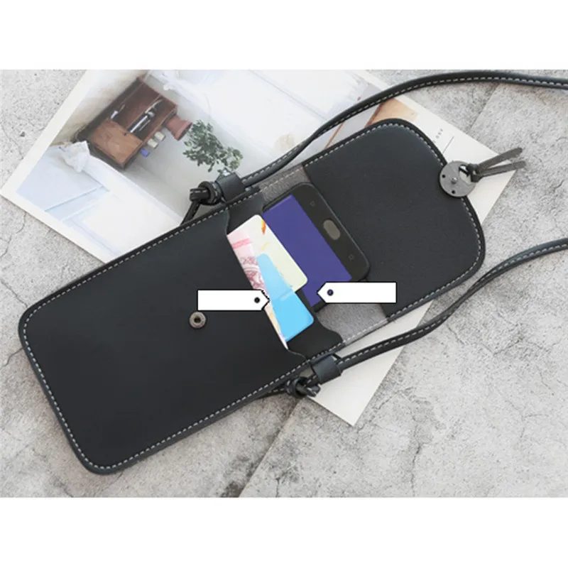 New Solid Color Ladies Touch Screen Mobile Phone Bag Shoulder Messenger Bag Fashion All-Match Cute Small Bags
New Solid Color Ladies Touch Screen Mobile Phone Bag Shoulder Messenger Bag Fashion All-Match Cute Small Bags