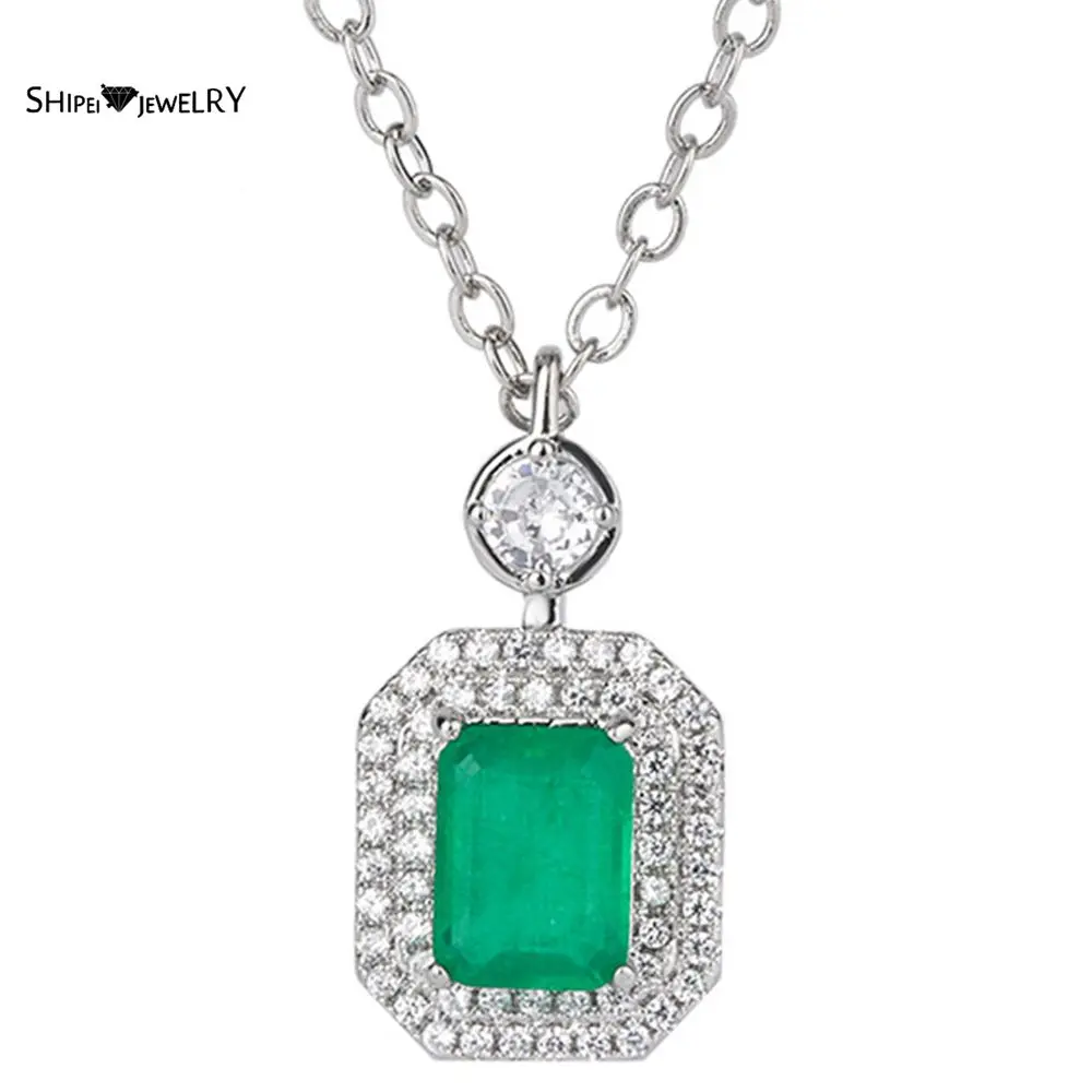 Shipei 925 Sterling Silver Emerald Ruby Created Moissanite Gemstone Wedding Fine Jewelry Engagement Pendant Necklace Wholesale
Shipei 925 Sterling Silver Emerald Ruby Created Moissanite Gemstone Wedding Fine Jewelry Engagement Pendant Necklace Wholesale