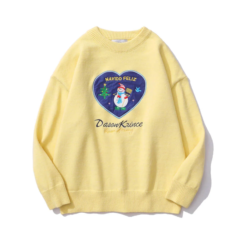 Autumn Winter Men's Harajuku Sweaters With Appliques Heart Pullovers Casual Christmas Jumpers Casual Knitwear Unisex Clothing
Autumn Winter Men's Harajuku Sweaters With Appliques Heart Pullovers Casual Christmas Jumpers Casual Knitwear Unisex Clothing