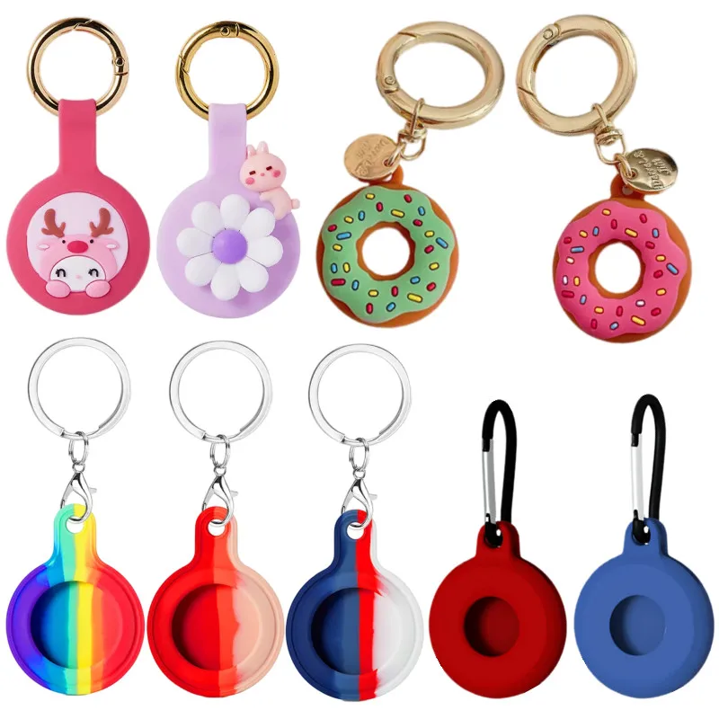Silicone Protective Case For Apple airtags AirTag Accessories Locator Tracker keychain Bumper Buckle Portable Anti-lost Cover
Silicone Protective Case For Apple airtags AirTag Accessories Locator Tracker keychain Bumper Buckle Portable Anti-lost Cover