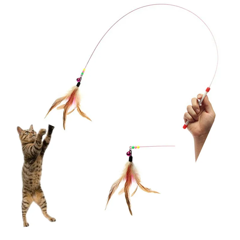 1pc Pet Cat Feather Toys Plastic handle stick+Steel Wire+Feather Toys for Cats Persian cats Scottish Fold Training Toy
1pc Pet Cat Feather Toys Plastic handle stick+Steel Wire+Feather Toys for Cats Persian cats Scottish Fold Training Toy