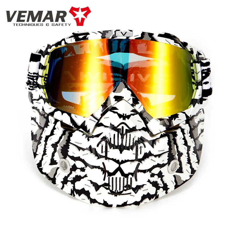 

Retro Goggles Locomotive Mask Motorcycle Helmet Cross Country Windproof Sandproof Riding Glasses