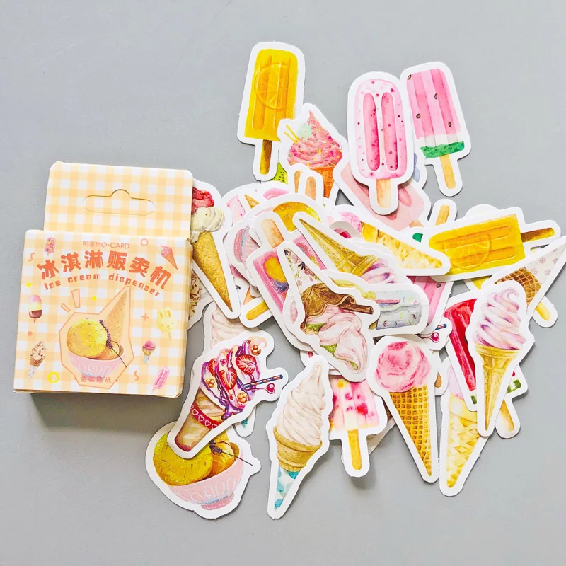 46 pcs /Box Cool Delicious Ice Cream Pop Decorative Diary Album Stickers 
46 pcs /Box Cool Delicious Ice Cream Pop Decorative Diary Album Stickers