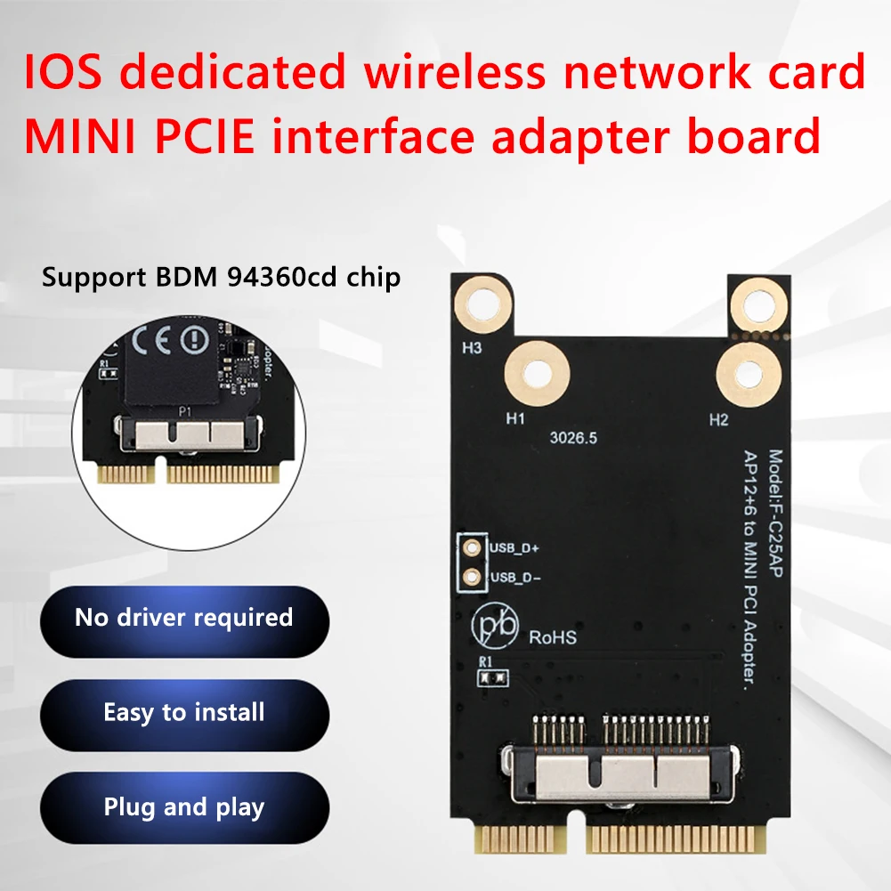 PCI-E to Wireless WiFi Adapter Add on Card Adapter Expansion Card Bluetooth-compatible Wireless LAN Extender External Controller
PCI-E to Wireless WiFi Adapter Add on Card Adapter Expansion Card Bluetooth-compatible Wireless LAN Extender External Controller