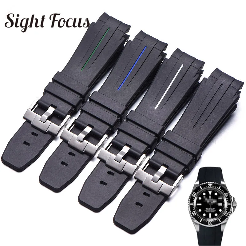 27x21mm Silicone Rubber Watch Strap for Rolex Water Ghost Ghost King Deepsea Pin Buckle Watch Bands Bracelet Montre Correas
27x21mm Silicone Rubber Watch Strap for Rolex Water Ghost Ghost King Deepsea Pin Buckle Watch Bands Bracelet Montre Correas