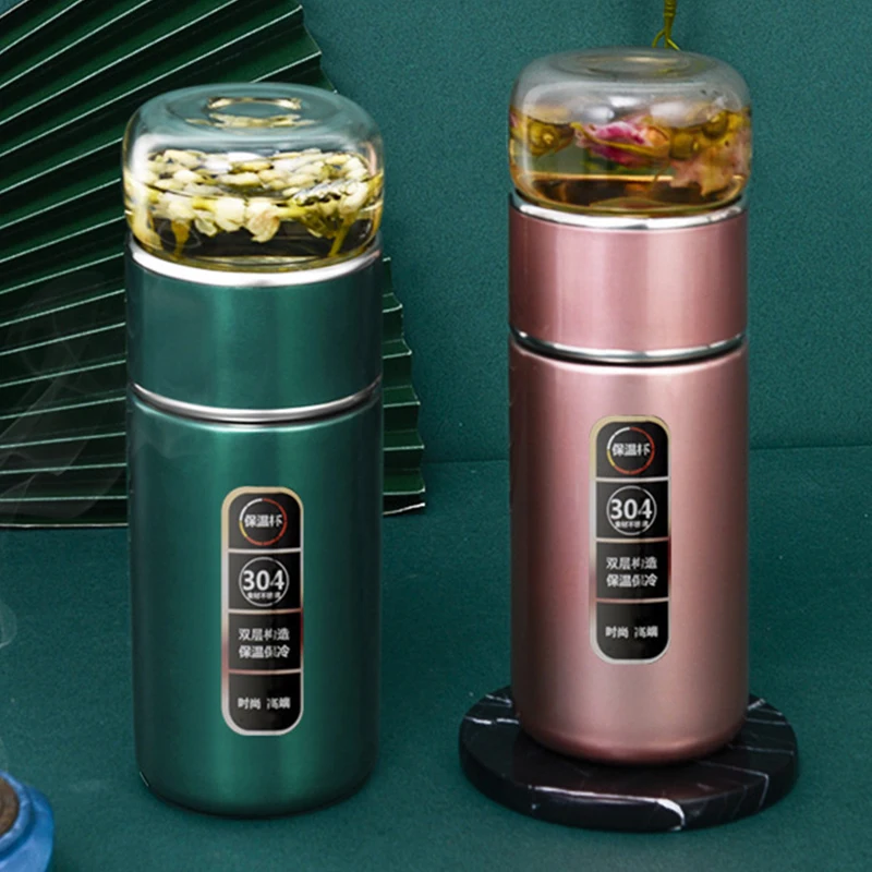 GREEN Thermos Vacuum Flask Tea Water Separation Filter Scented Tea Stainless Steel Thermos Water Bottles Portable Thermoses
GREEN Thermos Vacuum Flask Tea Water Separation Filter Scented Tea Stainless Steel Thermos Water Bottles Portable Thermoses