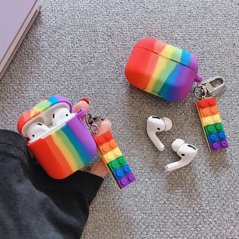 Rainbow for AirPods Case Colorful for Airpods 1 2 Pro Case Protective Earphone Case Cover for Apple Airpods Pro Charging Box
Rainbow for AirPods Case Colorful for Airpods 1 2 Pro Case Protective Earphone Case Cover for Apple Airpods Pro Charging Box