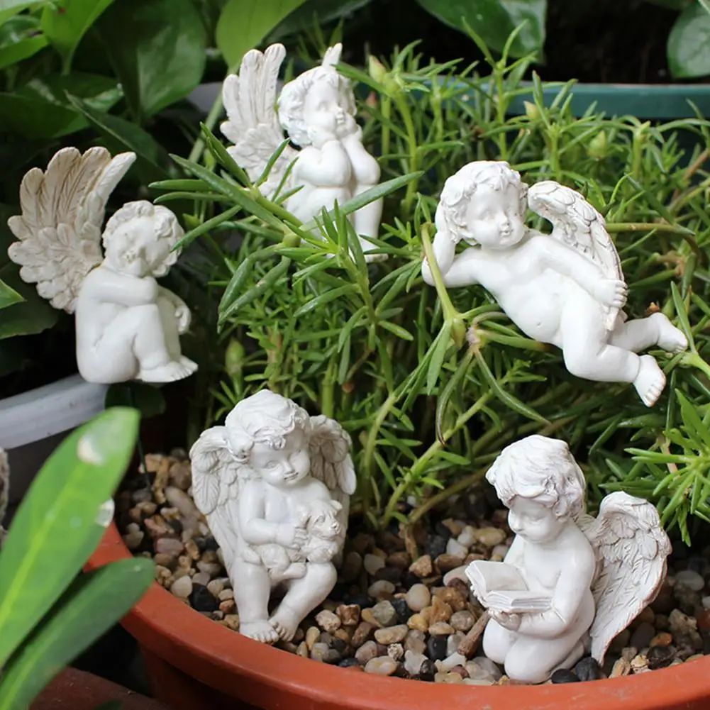 5pcs Decorative Angel Garden Stakes Flower Bed Miniature Angel Statue Little Girl Resin Flower Pot Ornaments For Home Decoration
5pcs Decorative Angel Garden Stakes Flower Bed Miniature Angel Statue Little Girl Resin Flower Pot Ornaments For Home Decoration