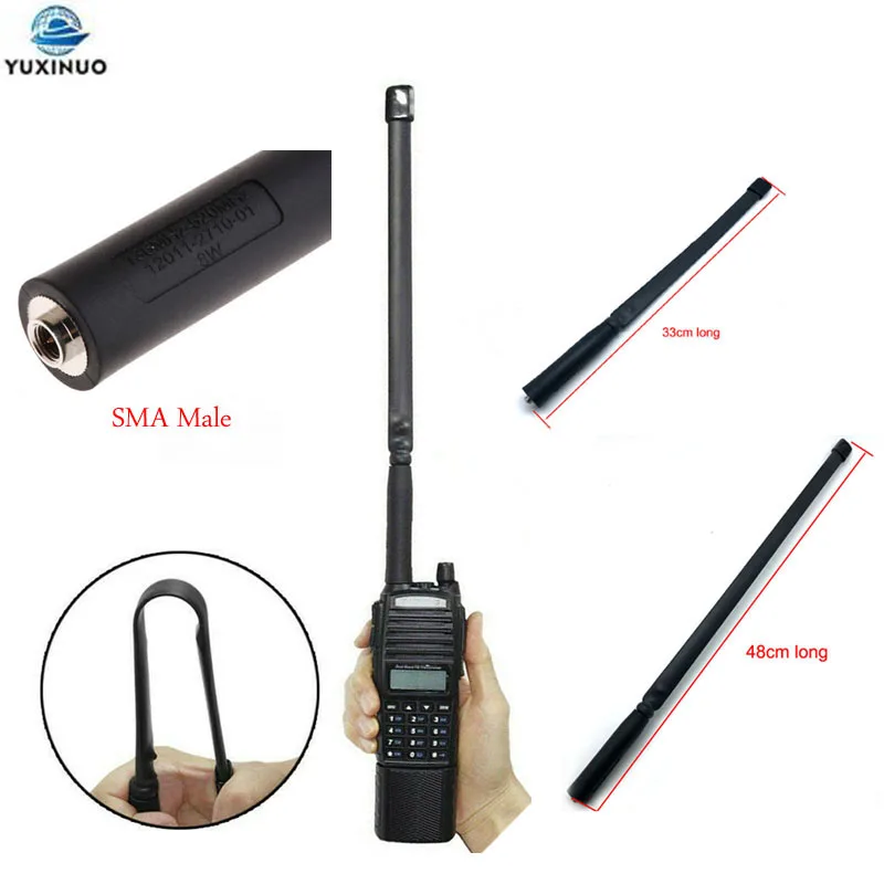 

Foldable CS Tactical Antenna SMA-Male Dual Band VHF UHF for Ham Radio RT3S Baofeng UV-5R TYT MD380 Wouxun KG-UV8D KG-UV9D Plus