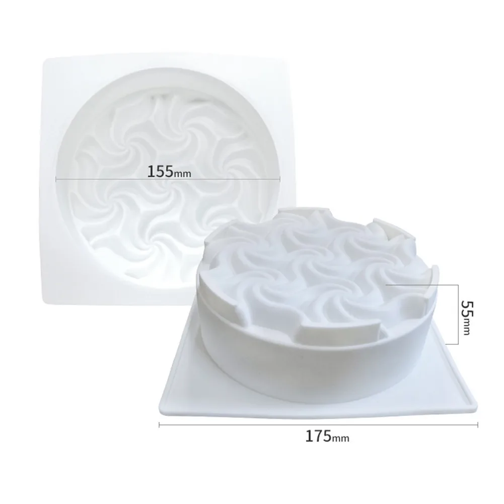 Spiral Flower Mousse Cake Silicone Mold Baking Utensils Innovative French Dessert Cake Mould Dessert Mode
Spiral Flower Mousse Cake Silicone Mold Baking Utensils Innovative French Dessert Cake Mould Dessert Mode
