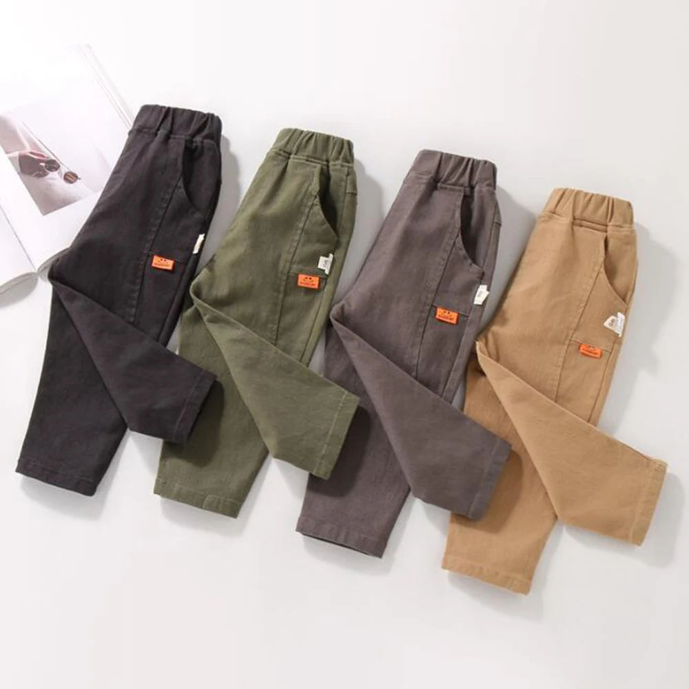 Boys Pants Solid Color Spring Autumn Casual Children Trousers Loose Boutique Kids Clothes New Arrival
Boys Pants Solid Color Spring Autumn Casual Children Trousers Loose Boutique Kids Clothes New Arrival