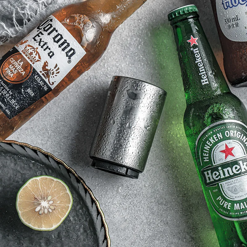 Magnetic Automatic Beer Bottle Opener Stainless Steel Push Down Opener Wine Beer Soda Cap Opener Kitchen Accessories
Magnetic Automatic Beer Bottle Opener Stainless Steel Push Down Opener Wine Beer Soda Cap Opener Kitchen Accessories