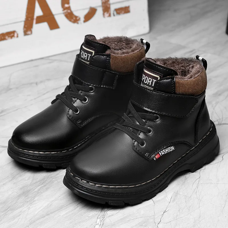 Boy Martin Boots Children's Snow Boots Fur Shoes 2021 Winter Primary School Student Middle Boots Warm with Velvet
Boy Martin Boots Children's Snow Boots Fur Shoes 2021 Winter Primary School Student Middle Boots Warm with Velvet