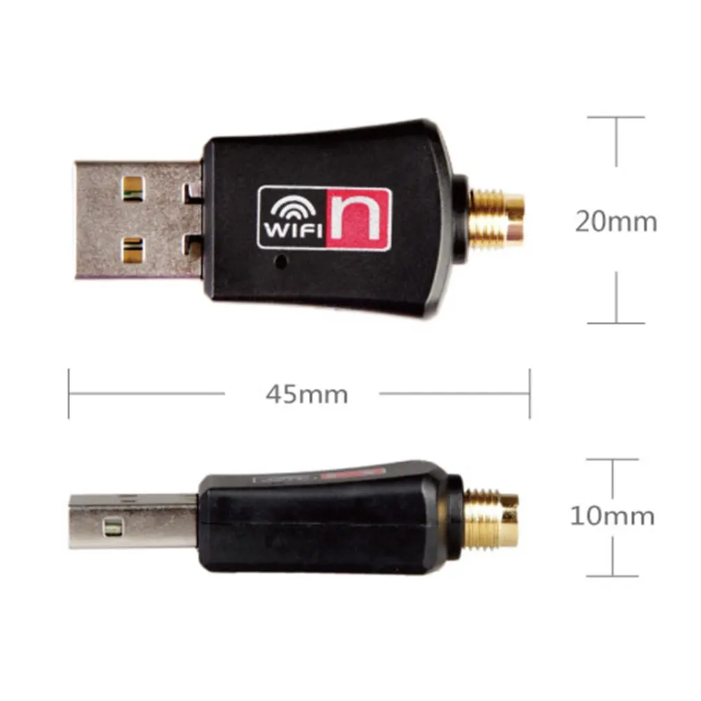 Mini Wireless USB Adapter 300M 2.4Ghz 802.11 b/g/n Network Card USB2.0 WiFi Adapter With 2dbi Aerial for Desktop Laptop PC
Mini Wireless USB Adapter 300M 2.4Ghz 802.11 b/g/n Network Card USB2.0 WiFi Adapter With 2dbi Aerial for Desktop Laptop PC