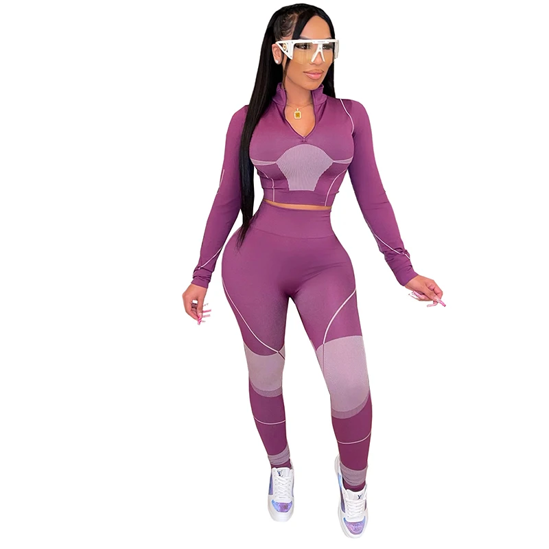 Casual Two Piece Sets Women V-Neck Zipper Tops Skinny Pencil Pants Matching Set Autumn Fashion Print Tracksuit Women Clothes
Casual Two Piece Sets Women V-Neck Zipper Tops Skinny Pencil Pants Matching Set Autumn Fashion Print Tracksuit Women Clothes