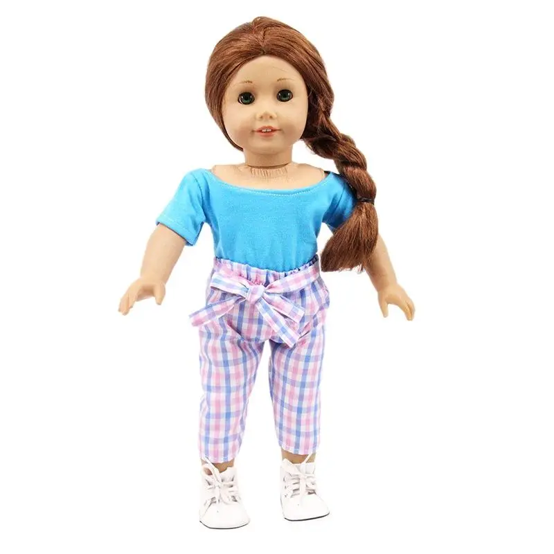 Blue Tops Outfit Clothes for 18" 43cm American Girl BJD Reborn Baby Doll Accessories Pajamas Trousers Dress Suit
Blue Tops Outfit Clothes for 18" 43cm American Girl BJD Reborn Baby Doll Accessories Pajamas Trousers Dress Suit