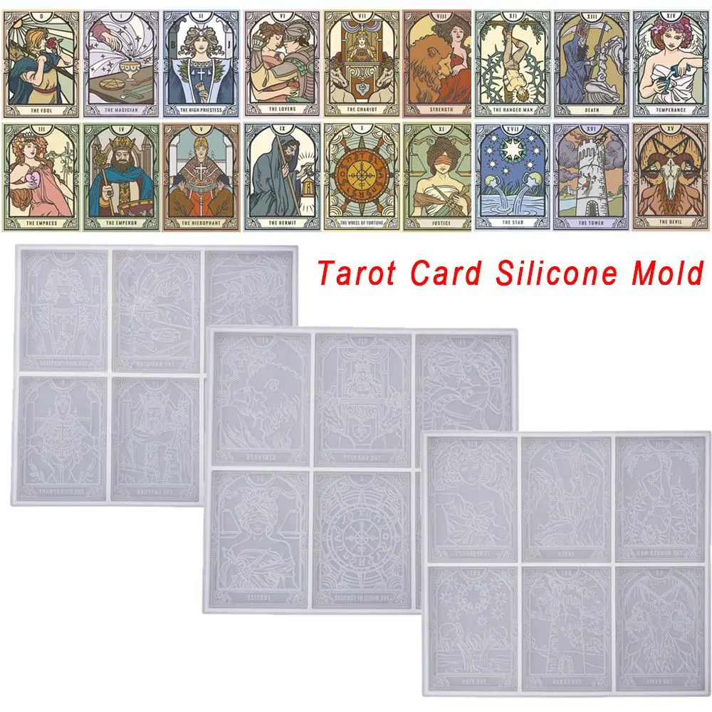 New Tarot Card UV Resin Mold Hanging Tags Epoxy Resin Molds DIY Pendant Silicone Mould Jewelry Making Tools Crafts Bag Decor
New Tarot Card UV Resin Mold Hanging Tags Epoxy Resin Molds DIY Pendant Silicone Mould Jewelry Making Tools Crafts Bag Decor