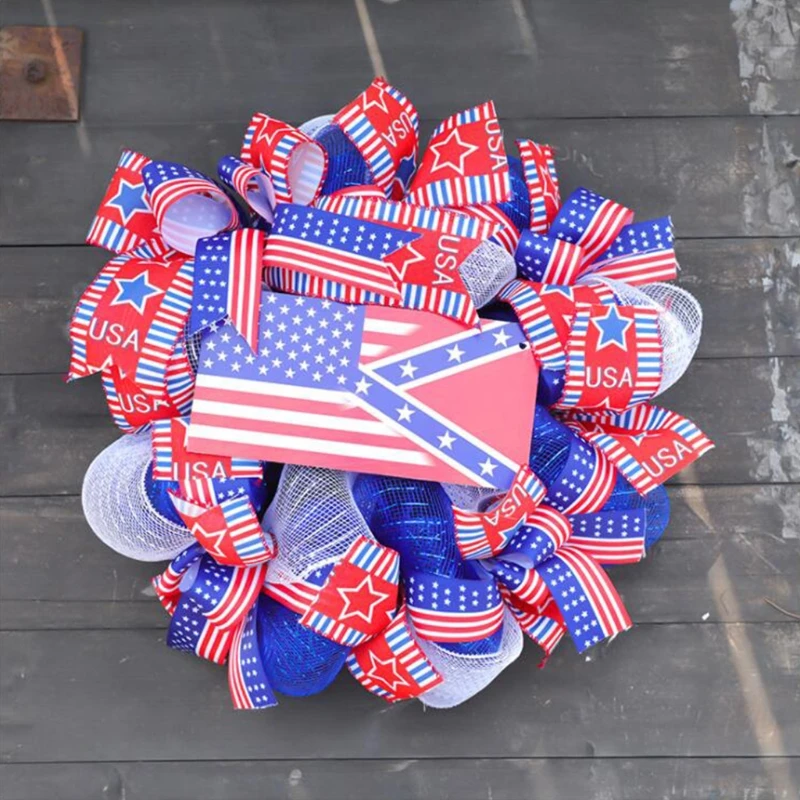 Independence Day Wreath Veterans Day Garland Front Door Decoration Wall Ornament 652A
Independence Day Wreath Veterans Day Garland Front Door Decoration Wall Ornament 652A