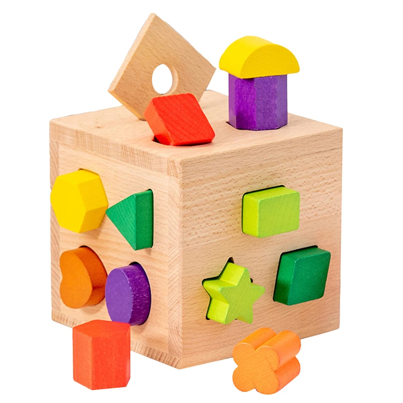 Early Education Puzzle 17 Hole Intelligence Box Geometric Shape Matching Cognitive Building Blocks Children Wooden Toys New
Early Education Puzzle 17 Hole Intelligence Box Geometric Shape Matching Cognitive Building Blocks Children Wooden Toys New