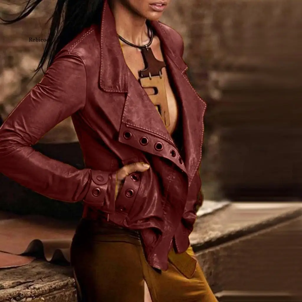 Fashion Women Plus Size Jacket Coat Lady Faux Leather Jacket Winter Lady Motorcycle Long Sleeve Short Female Coat Outwear
Fashion Women Plus Size Jacket Coat Lady Faux Leather Jacket Winter Lady Motorcycle Long Sleeve Short Female Coat Outwear