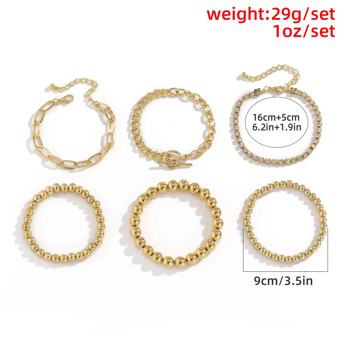 6Pcs/Set Luxury Tennis Chain Bracelets Bangles Women New 2021 Trend Jewelry Punk Hiphop Plastic CCB Seed Beads Link Bracelets
6Pcs/Set Luxury Tennis Chain Bracelets Bangles Women New 2021 Trend Jewelry Punk Hiphop Plastic CCB Seed Beads Link Bracelets