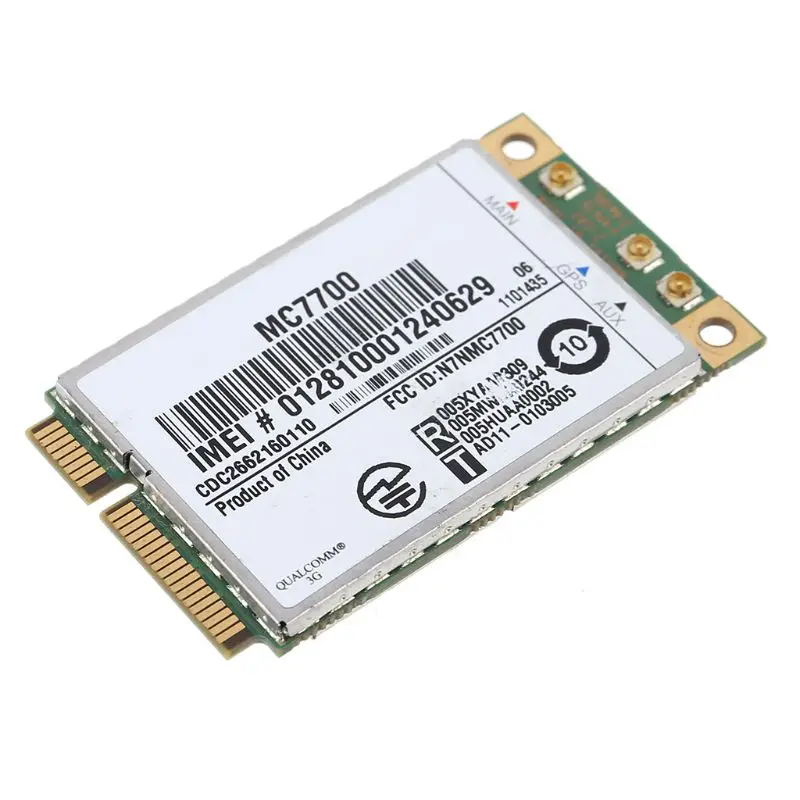 Mini PCI-E 3G/4G WWAN GPS Module MC7700 PCI Express 3G HSPA LTE Wireless Card Dropshipping
Mini PCI-E 3G/4G WWAN GPS Module MC7700 PCI Express 3G HSPA LTE Wireless Card Dropshipping