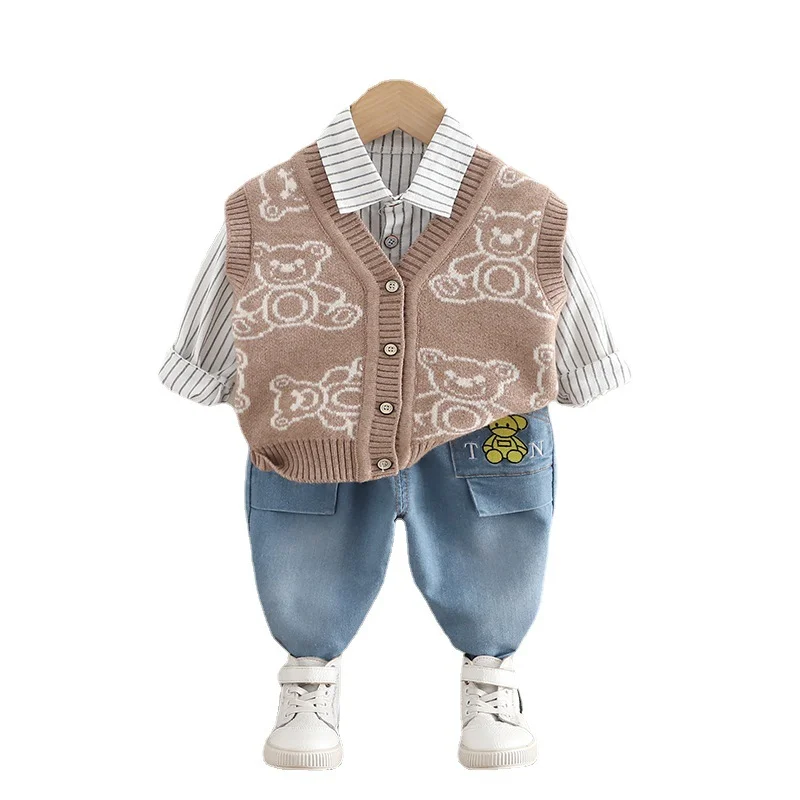 New Kids Cartoon Clothing Suit Spring Autumn Baby Cotton Clothes Fashion Children Boys Girls Casual Vest Shirt Shorts 3Pcs/sets
New Kids Cartoon Clothing Suit Spring Autumn Baby Cotton Clothes Fashion Children Boys Girls Casual Vest Shirt Shorts 3Pcs/sets