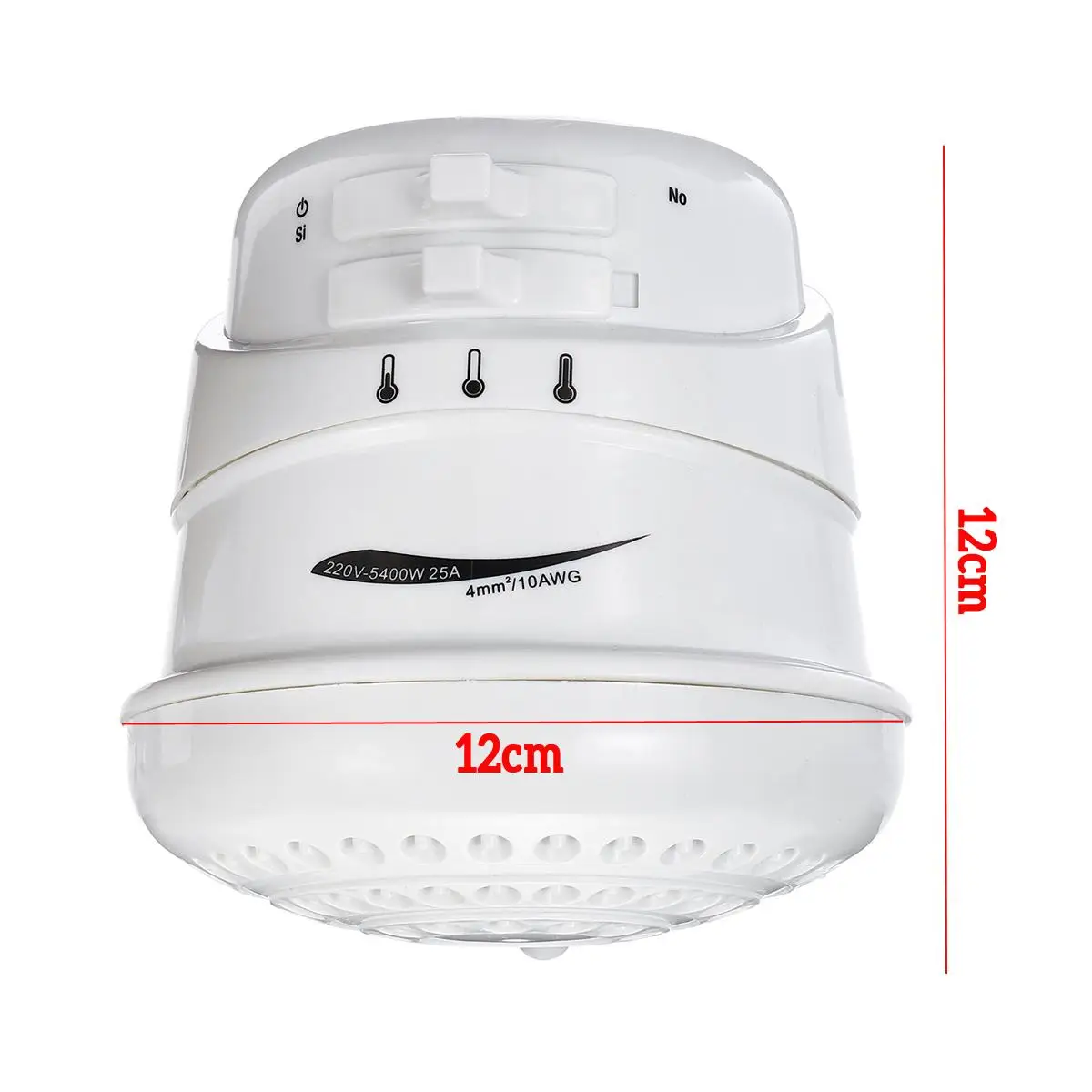 5400W Electric Shower Head Tankless Instant Hot Water Heater 3 Temperature Adjustable Portable Calorifier With 2m Hose 110V/220V
5400W Electric Shower Head Tankless Instant Hot Water Heater 3 Temperature Adjustable Portable Calorifier With 2m Hose 110V/220V