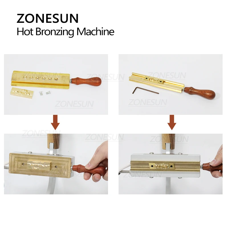 ZONESUN Digital Logo Machine WT-90ZM Pattern Hot Stamping Machine Wood PVC Leather Card Bronzing Machine Custom Mold 
ZONESUN Digital Logo Machine WT-90ZM Pattern Hot Stamping Machine Wood PVC Leather Card Bronzing Machine Custom Mold