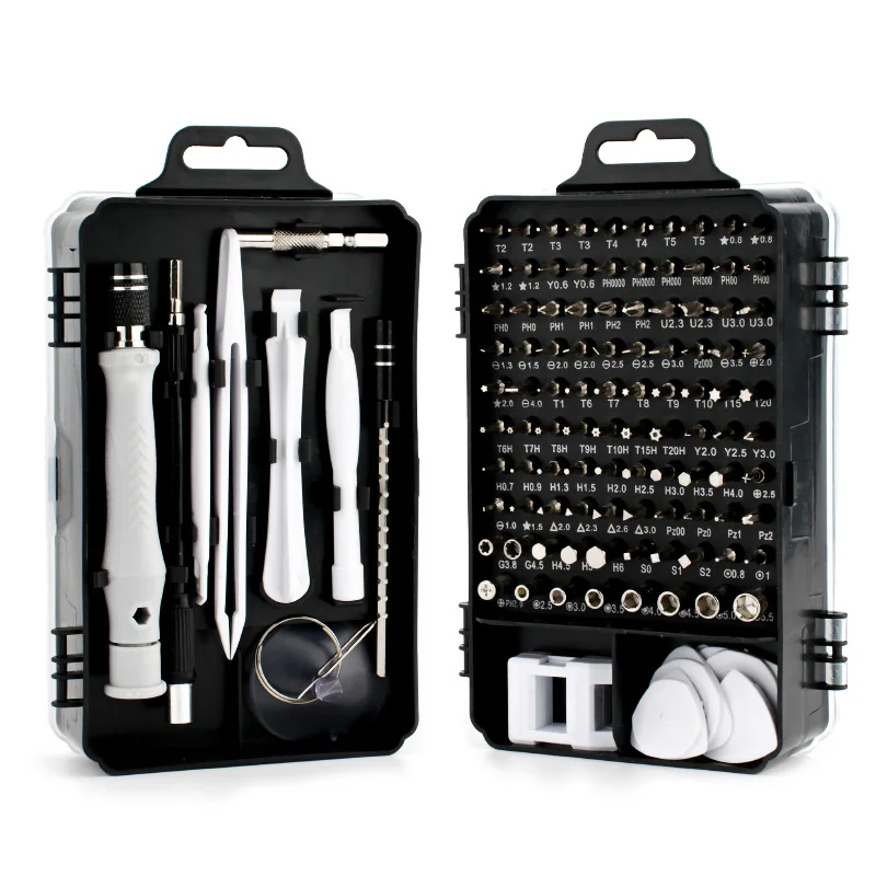 115-in-one screwdriver set Multi-functional removal and repair mobile phone computer ultra-hard chrome steel change cone tool
115-in-one screwdriver set Multi-functional removal and repair mobile phone computer ultra-hard chrome steel change cone tool