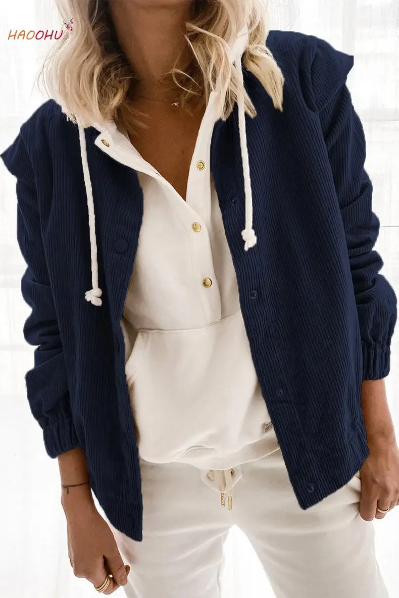 2021 Autumn Winter Simplicity Coat Rib knit Urban New Solid Color Corduroy Cardigan Loose Long Sleeve Turn-down Collar Coat
2021 Autumn Winter Simplicity Coat Rib knit Urban New Solid Color Corduroy Cardigan Loose Long Sleeve Turn-down Collar Coat