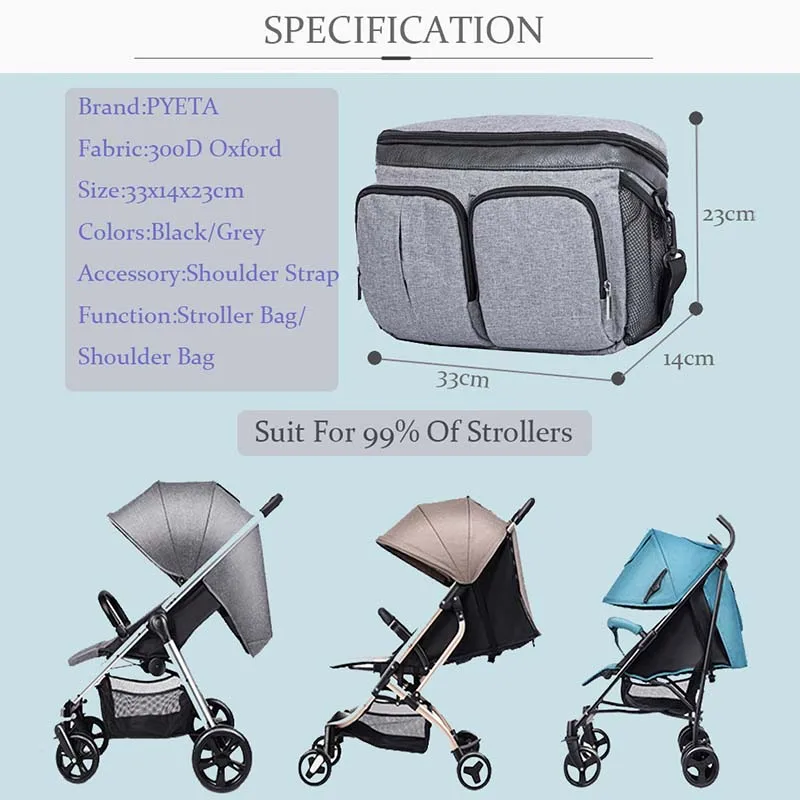Diaper Bag For bebe Stuff nappy bag Stroller Organizer Baby Bag Mom Travel Bags Hanging Wet Dry Carriage Pram Buggy Car girl bag
Diaper Bag For bebe Stuff nappy bag Stroller Organizer Baby Bag Mom Travel Bags Hanging Wet Dry Carriage Pram Buggy Car girl bag