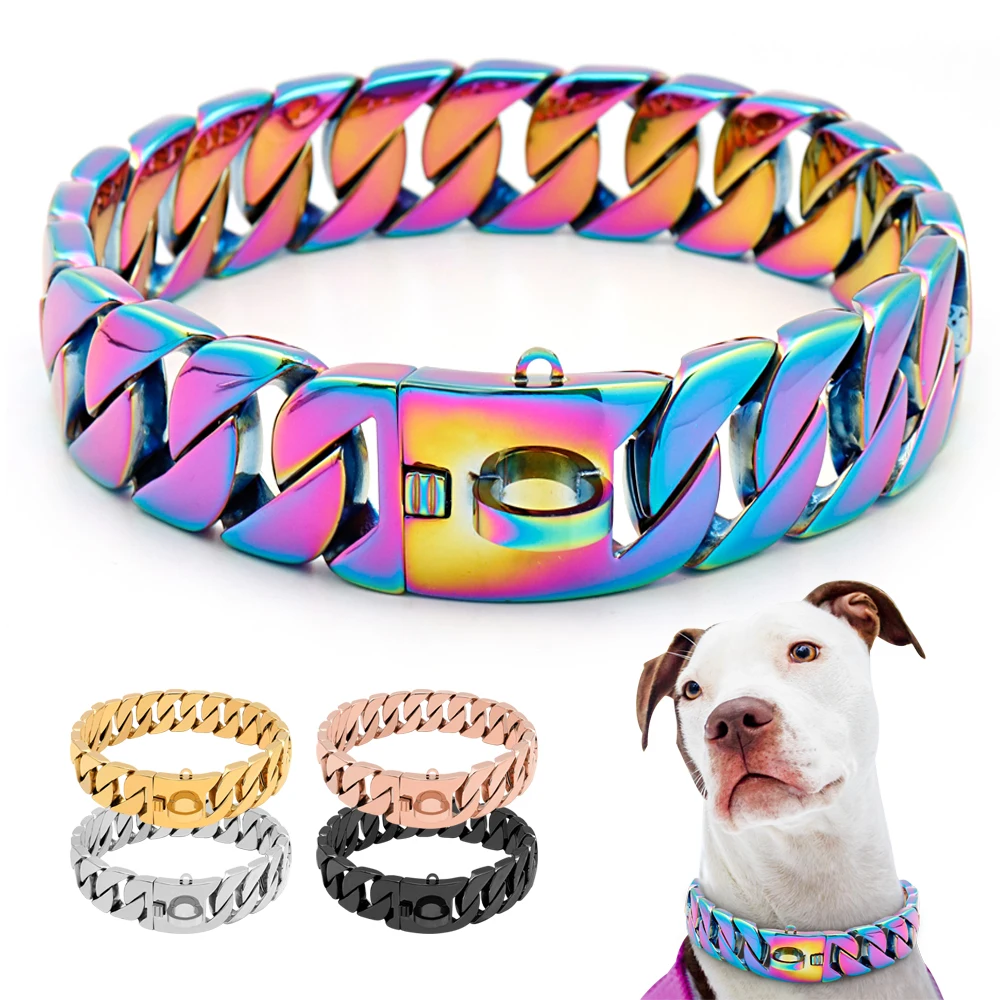 Super Strong Dog Chain Collar Pet Dogs Slip Choke Collars Stainless Steel Chian Necklace for Medium Large Dogs Pitbull Bulldog
Super Strong Dog Chain Collar Pet Dogs Slip Choke Collars Stainless Steel Chian Necklace for Medium Large Dogs Pitbull Bulldog