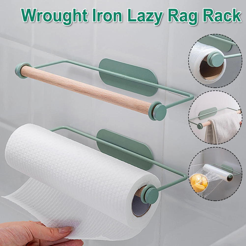 Paper Towel Rack Wrought Iron Towel Rack Home Kitchen Punch-free Wall Hanging Multifunction Storage Rack Accessories
Paper Towel Rack Wrought Iron Towel Rack Home Kitchen Punch-free Wall Hanging Multifunction Storage Rack Accessories