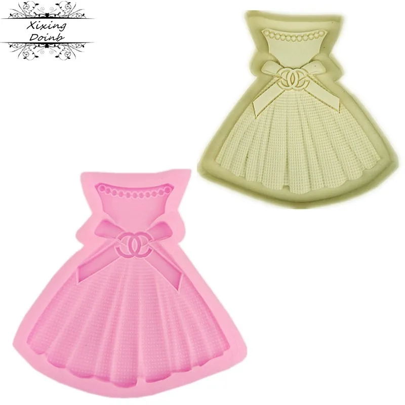 Beautiful skirt shape silicone mold chocolate fudge cake decoration tool Cupcake mold resin molds
Beautiful skirt shape silicone mold chocolate fudge cake decoration tool Cupcake mold resin molds