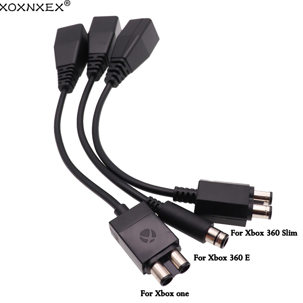 

5pc For Microsoft Xbox 360 to Xbox Slim/One/E AC Power Adapter Cable Converter Game Accessory Power Cable Adapter Transfer Cable