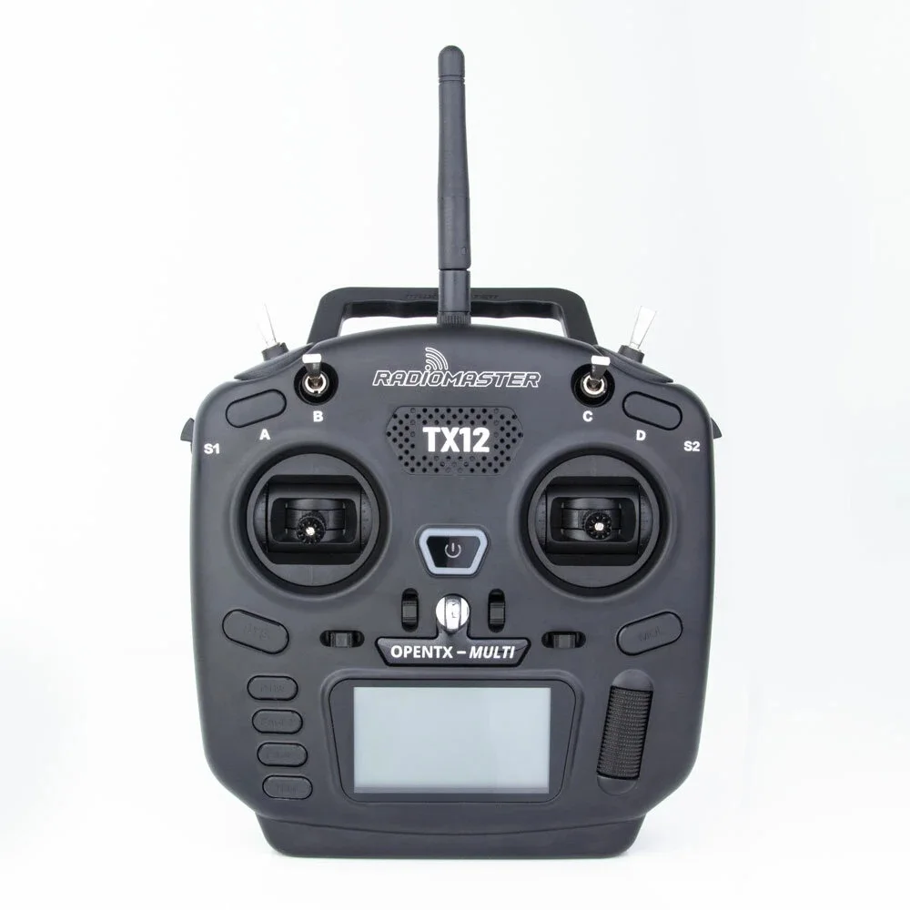 Мультимодульный передатчик RadioMaster TX12, 16 каналов, совместимый с цифровой пропорциональной радиосистемой, для радиоуправляемого дрона
Мультимодульный передатчик RadioMaster TX12, 16 каналов, совместимый с цифровой пропорциональной радиосистемой, для радиоуправляемого дрона