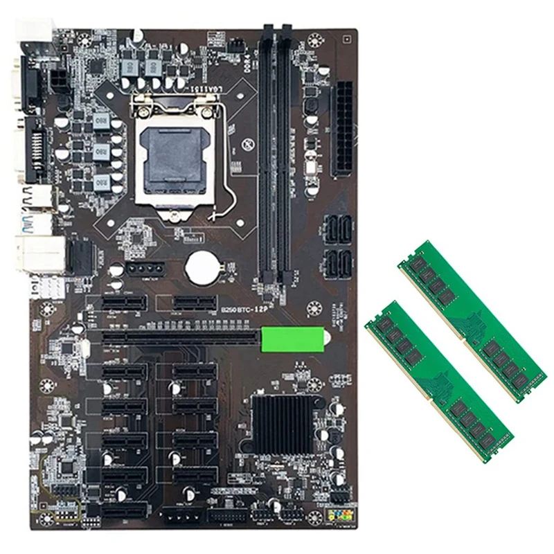 Материнская плата для майнинга B250 BTC с 2XDDR4 4 Гб 2666 МГц ОЗУ LGA 1151 12x, слот для графической карты SATA 3,0 USB 3,0 для майнинга BTC
Материнская плата для майнинга B250 BTC с 2XDDR4 4 Гб 2666 МГц ОЗУ LGA 1151 12x, слот для графической карты SATA 3,0 USB 3,0 для майнинга BTC