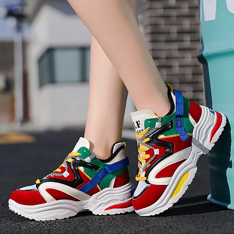 Chunky Sneakers Fashion Women Vulcanize Shoes Platform Sneakers Lace Up Women Shoes Walking Shoes Women Sneakers Dad Shoes 2020
Chunky Sneakers Fashion Women Vulcanize Shoes Platform Sneakers Lace Up Women Shoes Walking Shoes Women Sneakers Dad Shoes 2020