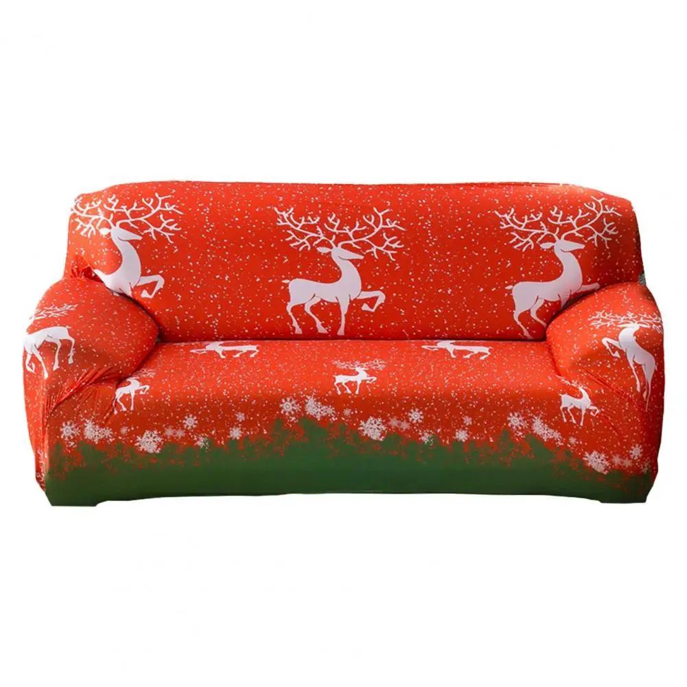 Эластичный чехол для дивана с принтом в виде снежинок лося
Эластичный чехол для дивана с принтом в виде снежинок лося