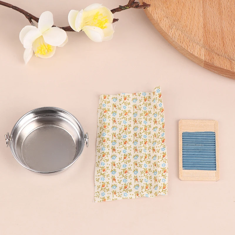 3Pcs/Set Dollhouse Miniature Old Time Laundry Tub with Wooden Washboard Towel Set Furniture Toys
3Pcs/Set Dollhouse Miniature Old Time Laundry Tub with Wooden Washboard Towel Set Furniture Toys