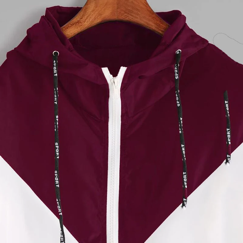 2019 Autumn Hooded Patchwork Jackets Women Hooded Basic Jackets Female Zipper Pockets Casual Long Sleeves Coats
2019 Autumn Hooded Patchwork Jackets Women Hooded Basic Jackets Female Zipper Pockets Casual Long Sleeves Coats