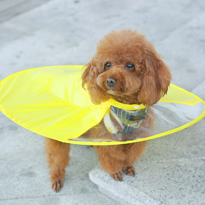 Pet Dog Saucer Transparent Raincoat Cute Umbrellar Duck Style Waterproof All Season Rain Coat Sunscreen Dog Outdoor Clothes
Pet Dog Saucer Transparent Raincoat Cute Umbrellar Duck Style Waterproof All Season Rain Coat Sunscreen Dog Outdoor Clothes