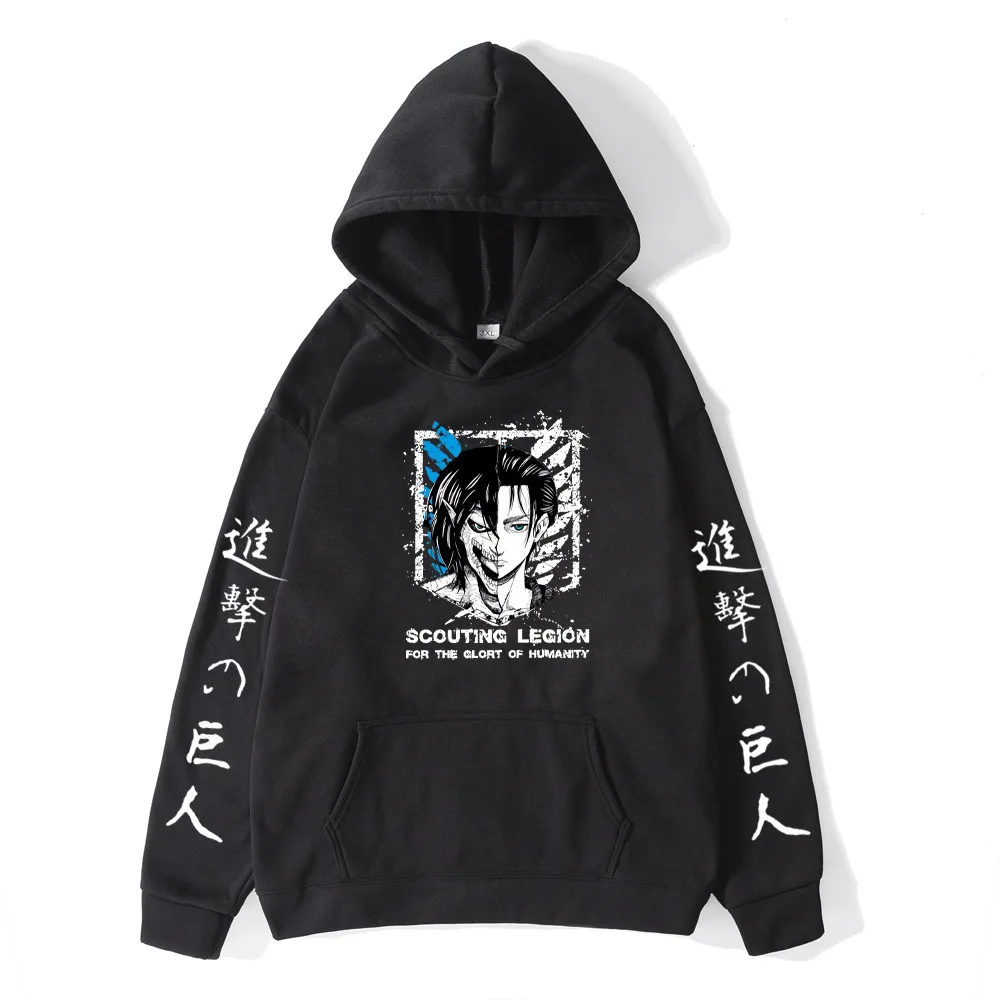 Attack on Titan Hoodie Anime Oversized Sweatshirts Long Sleeve Pullover Streetwear Harajuku Fleece Sportswear 
Attack on Titan Hoodie Anime Oversized Sweatshirts Long Sleeve Pullover Streetwear Harajuku Fleece Sportswear