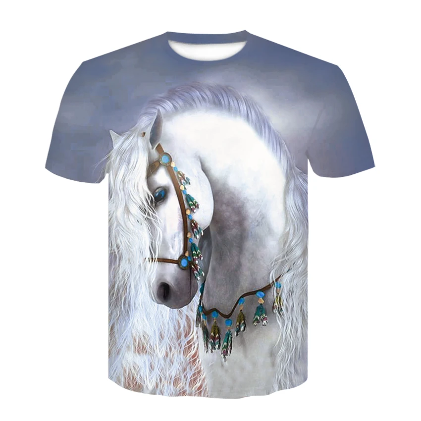 Fashion T-shirt 3D printing horse animal pattern men's and women's short-sleeved tops Men's casual T-shirts
Fashion T-shirt 3D printing horse animal pattern men's and women's short-sleeved tops Men's casual T-shirts