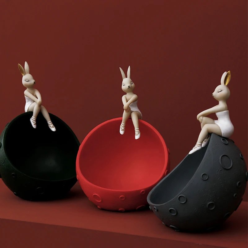 Astronaut Statue Sculpture Half Moon Model Dried Fruit Plate Storage Box Rabbit Figurine Ornament Wedding Decoration Accessories
Astronaut Statue Sculpture Half Moon Model Dried Fruit Plate Storage Box Rabbit Figurine Ornament Wedding Decoration Accessories