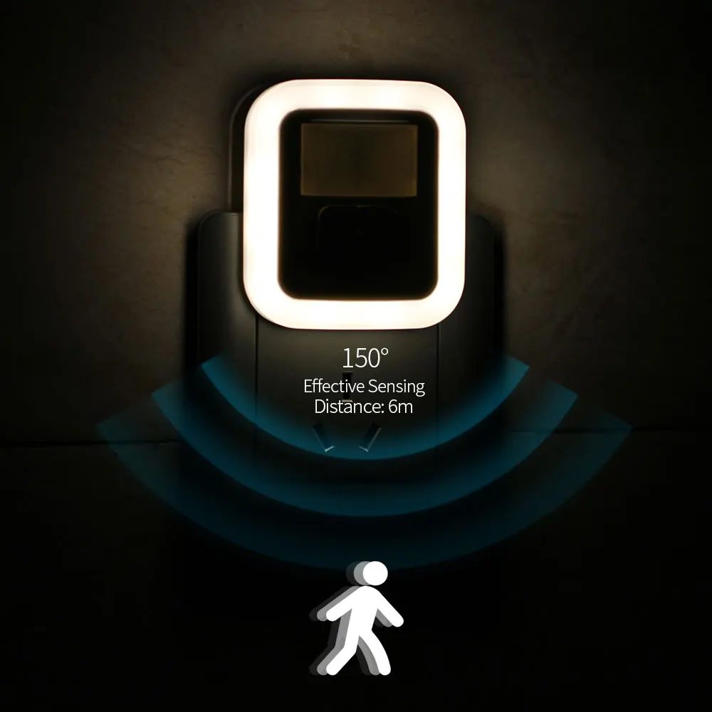 LED Plug-in Motion Sensor Light Wall Night Lamp Light with Brightness 30s/60s/90s/120s Lighting Time Adjustable for Living Room
LED Plug-in Motion Sensor Light Wall Night Lamp Light with Brightness 30s/60s/90s/120s Lighting Time Adjustable for Living Room