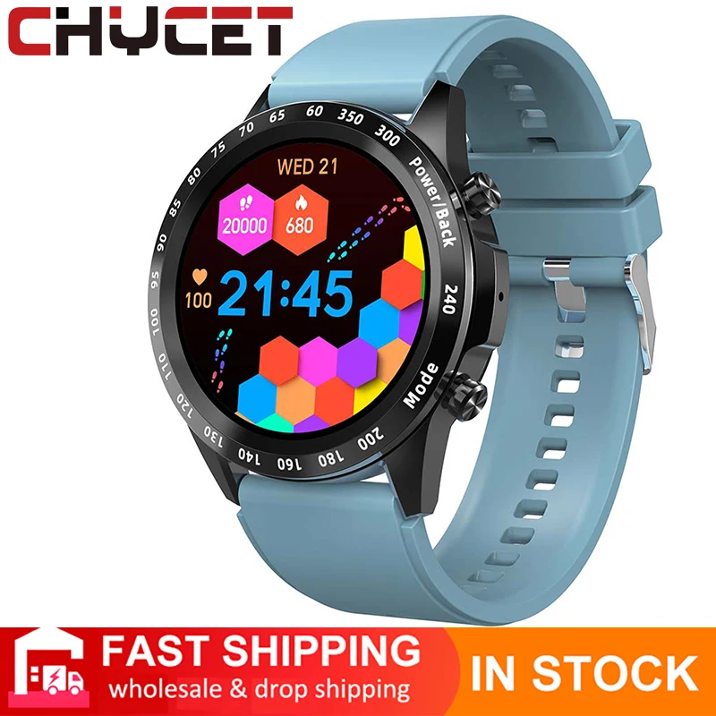 CHYCET 2021 Full Touch Smartwatch Men Smart Watch Women Sports Fitness Tracker Heart Rate Blood Pressure Monitor for Android IOS
CHYCET 2021 Full Touch Smartwatch Men Smart Watch Women Sports Fitness Tracker Heart Rate Blood Pressure Monitor for Android IOS