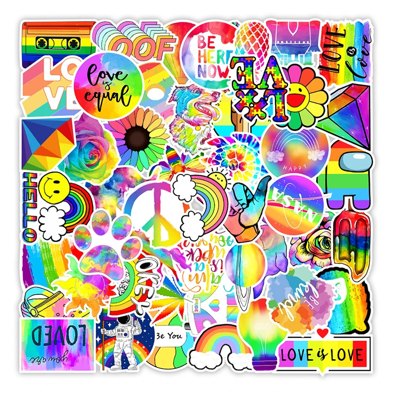 10/30/50 Pcs Personalized Rainbow Graffiti Sticker Notebook Motorcycle Computer Mobile Phone Kettle Decorative Sticker Wholesale
10/30/50 Pcs Personalized Rainbow Graffiti Sticker Notebook Motorcycle Computer Mobile Phone Kettle Decorative Sticker Wholesale